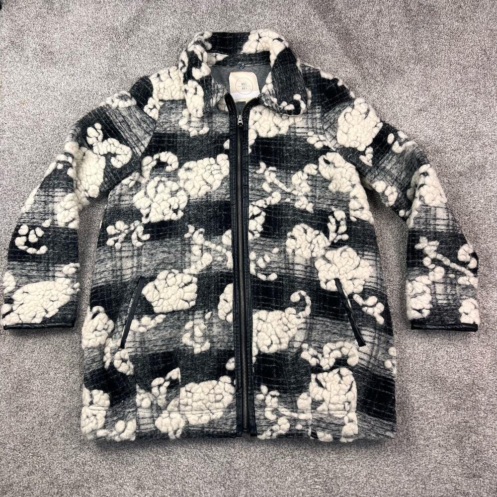 Hei Hei Anthropologie Cloudscape car coat size S